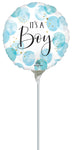 Baby Boy Blue Watercolor 9" Air-fill Balloon (requires heat sealing)