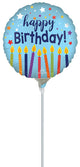 Satin Happy Birthday Celebrate 4" Air-fill Balloon (requires heat sealing)