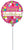 Satin Happy Birthday Pink Confetti 9" Air-fill Balloon (requires heat sealing)