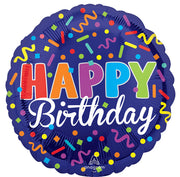 Happy Birthday Party 17" Balloon