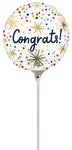 Confetti Sprinkle Congrats 4" Air-fill Balloon (requires heat sealing)