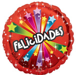 Felicidades Estrellas 17" Balloon