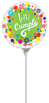 Feliz Cumpleaños Puntos 9" Air-fill Balloon (requires heat sealing)