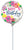 Satin Artful Floral Birthday 9" Air-fill Balloon (requires heat sealing)