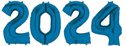 Blue 2024 Number Set 34″ Balloon