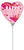 Happy Valentine's Day Stripes on Stripes 9" Air-fill Balloon (requires heat sealing)