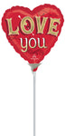 Just My Type Love You 9" Air-fill Balloon (requires heat sealing)