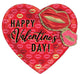 Valentine Kissy Lips 28" Balloon