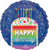 Rainbow Slice Birthday 17" Balloon