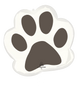 Pawsome Party Dog Paw Print 23″ Balloon