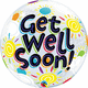 Get Well Soon! Sunny Day 22" Bubble Balloon