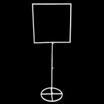 5' Balloon Stand - Square - Borosino