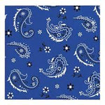 5" Beverage Napkins - Blue Bandana Cowboy (16 Count) - Creative Converting