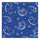 5" Beverage Napkins - Blue Bandana Cowboy (16 Count) - Creative Converting