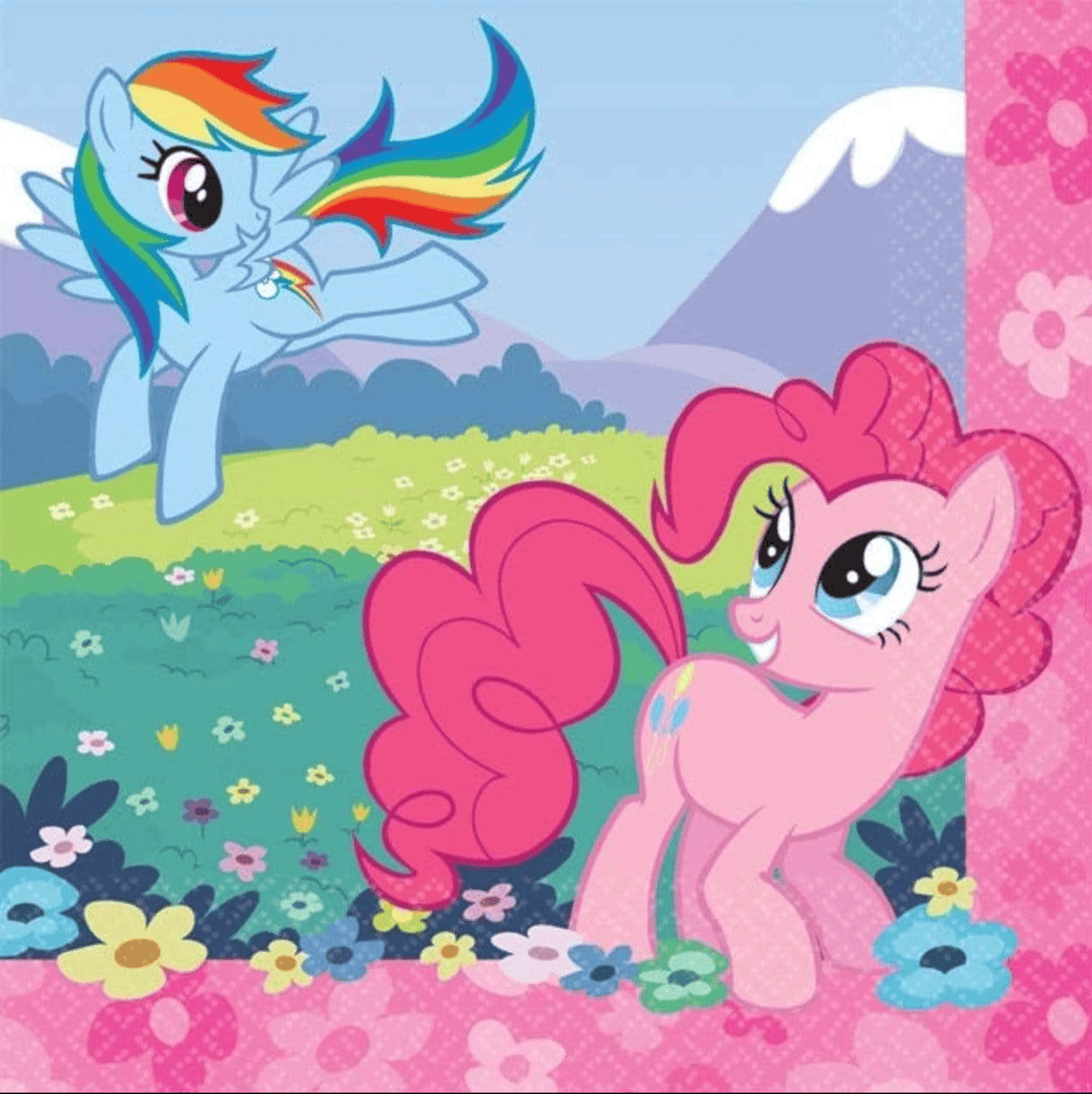 5" Beverage Napkins - My Little Pony Friendship  (16ct) - Amscan