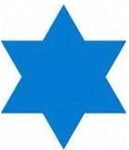 5" Die-cut Star of David (10ct)