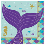 5" Napkins - Mermaid Wishes (16ct) - Amscan