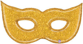51" Gold Glitter Mask - Betallic
