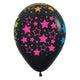 Neon Bold Stars 11″ Latex Balloons (50 count)