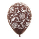 Damask - Metallic Chocolate 11″ Latex Balloons (50 count)