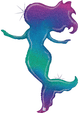 54" Glitter Mermaid - Betallic