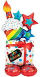 55" AirLoonz™ - Stacked Birthday Icons - Anagram