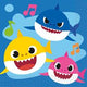 5.5" Beverage Napkins - Baby Shark (16ct) - Unique
