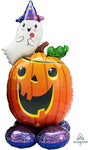 56" AirLoonz™ - Pumpkin and Ghost - Anagram