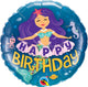 Happy Birthday Mermaid 18" Balloon