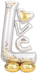 58" AirLoonz™ - L-O-V-E Wedding - Anagram