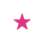 5in Die Cut Foil Star CERISE pk 1dz - The Beistle Company