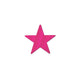 5in Die Cut Foil Star CERISE pk 1dz - The Beistle Company