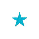 5in Die Cut Foil Star TURQUOISE pk 1dz - The Beistle Company