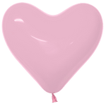 6" Fashion Bubble Gum Heart - (100ct) - Sempertex