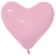 6" Fashion Bubble Gum Heart - (100ct) - Sempertex