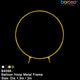 B459A 6.5' Balloon Hoop Metal Frame - Gold - Borosino