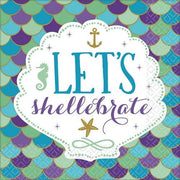 6.5" Luncheon Napkins - Mermaid Wishes (16ct) - Amscan