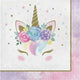 6.5" Lunch Napkins - Unicorn Pastel (16ct) - Creative Converting