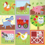6.5" Luncheon Napkins - Farm Animals (16ct) - Unique