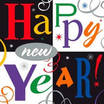 6.5" Napkins - New Year (16ct) - Amscan