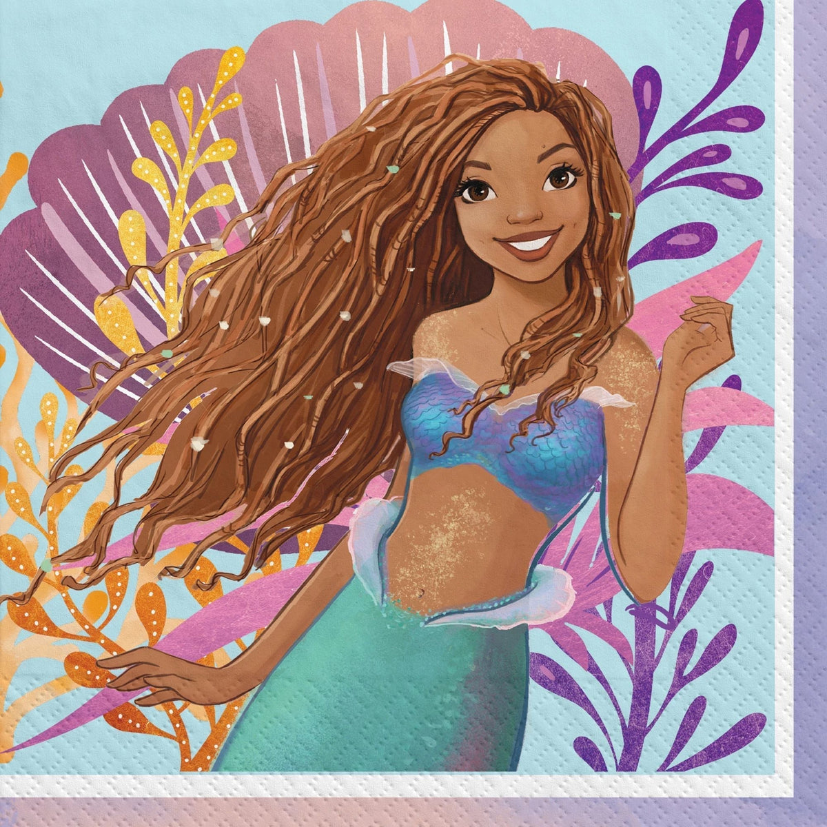 6.5" Luncheon Napkins - The Little Mermaid (16ct) - Amscan