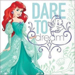 6.5" Luncheon Napkins - The Little Mermaid Dream Big (16ct) - Amscan