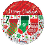 Merry Christmas Stocking Socks 18″ Balloon