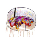 6ft Balloon Corral - Silver Rainbow