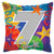 7 – Streamers Design Square Number – Foil Balloon 18″ Foil Balloon by Convergram from Instaballoons