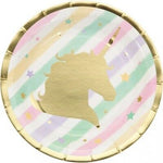 7" Paper Plates - Unicorn Sparkle (8ct) - Creative Converting