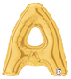 7" Megaloon Jr. Letter A - Gold (5ct) - Betallic