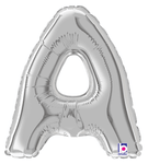 7" Megaloon Jr. Letter A - Silver (5ct) - Betallic