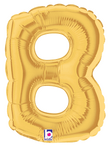 7" Megaloon Jr. Letter B - Gold (5ct) - Betallic