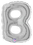 7" Megaloon Jr. Letter B - Silver (5ct) - Betallic